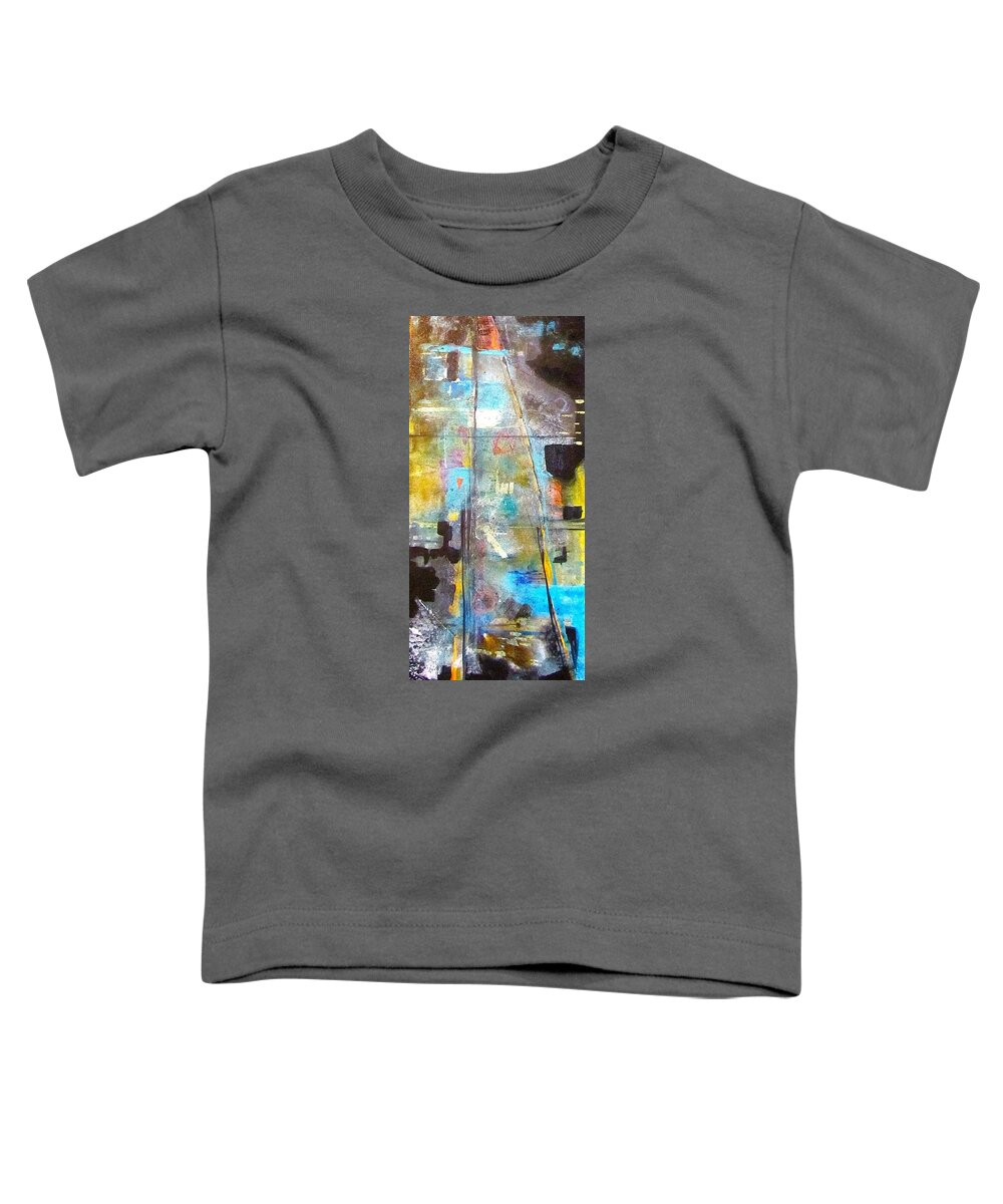 Abstract Toddler T-Shirt featuring the painting Memorial by Barbara O'Toole