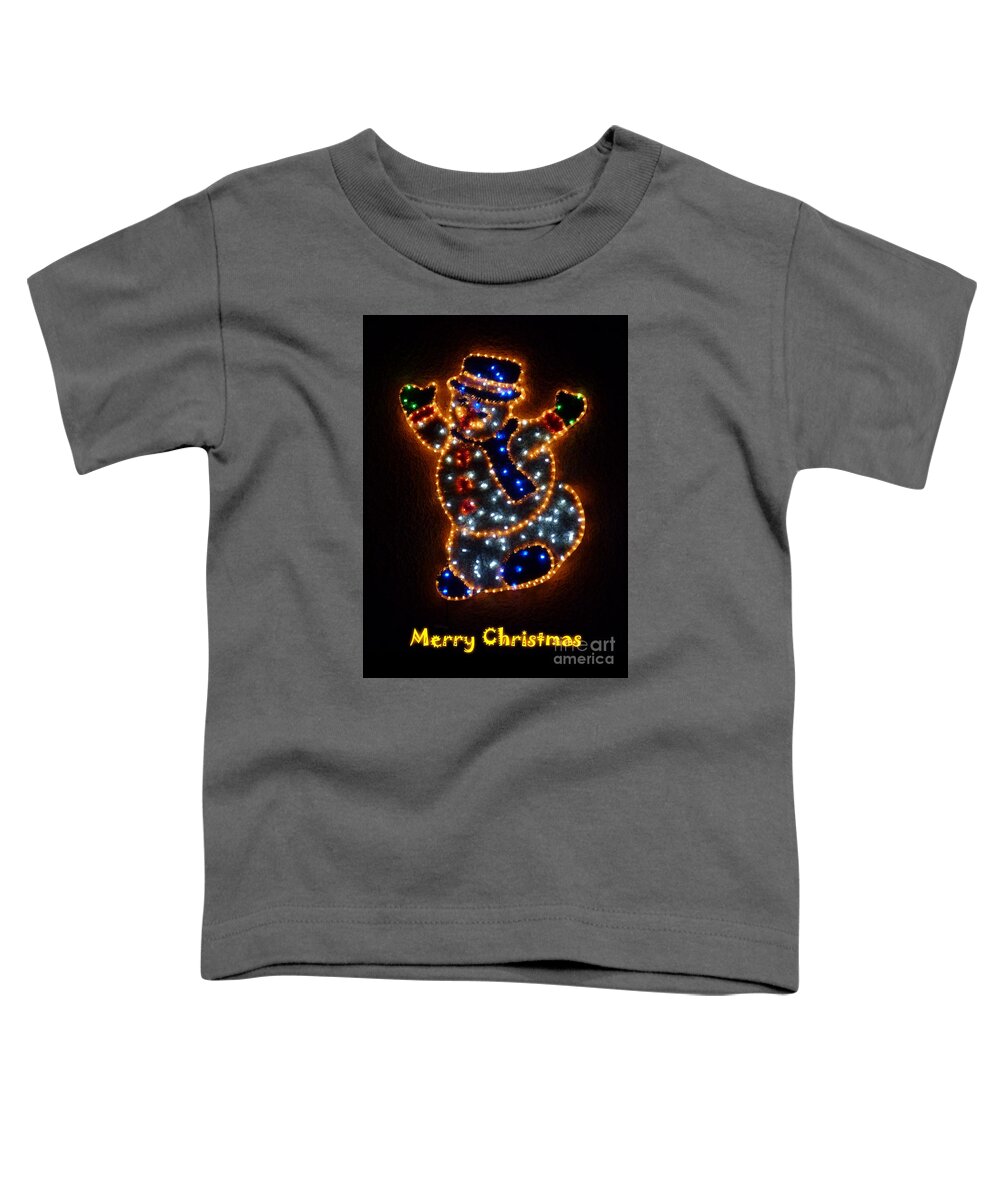 Christmas Toddler T-Shirt featuring the photograph Merry Christmas by Jean Bernard Roussilhe