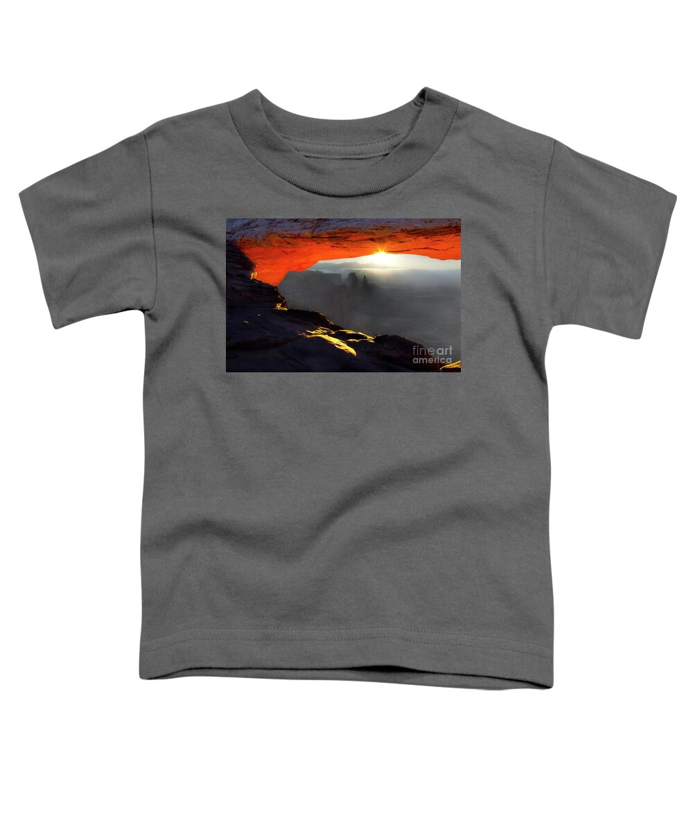 Mesa Arch Utah Toddler T-Shirt featuring the photograph Mesa Arch Utah by Bob Christopher