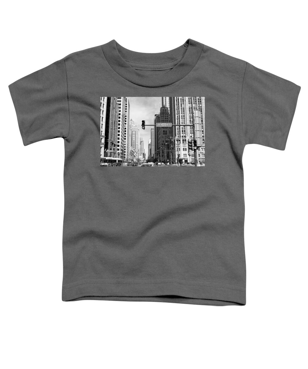 Chicago Toddler T-Shirt featuring the photograph Michigan Ave - Chicago by Jackson Pearson
