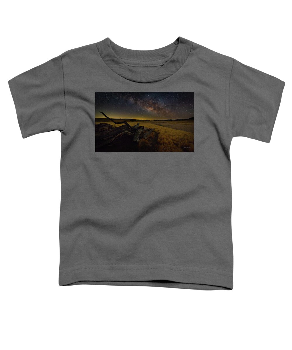 Tim Bryan Toddler T-Shirt featuring the photograph Milky Way over the Canyon Ranch by Tim Bryan