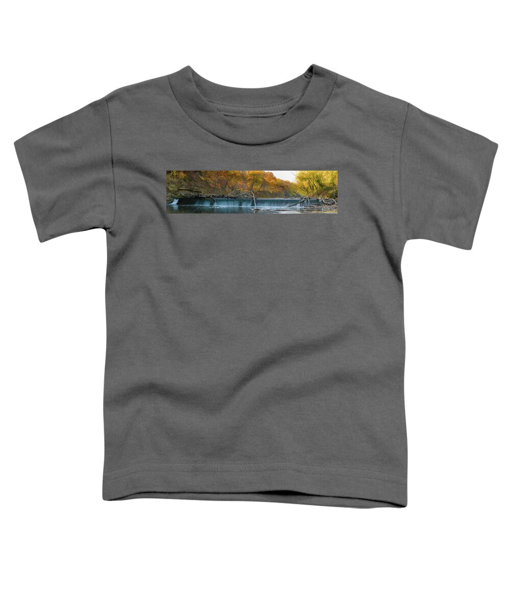 Miller's Dam Toddler T-Shirt featuring the photograph Miller's Dam Pano by Jeff Phillippi