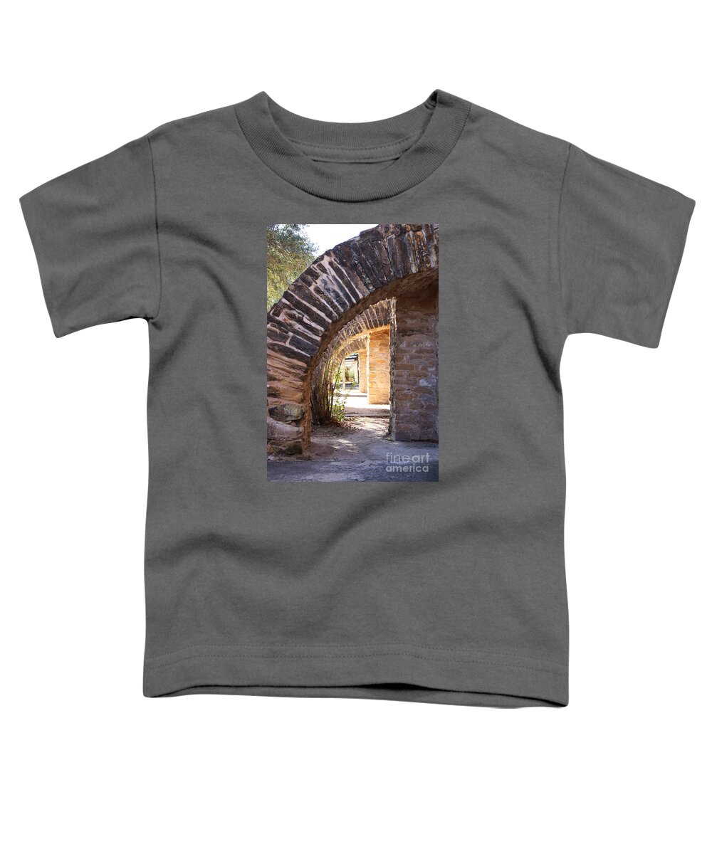 Arches Toddler T-Shirt featuring the photograph Mission San Jose by Jeanette French