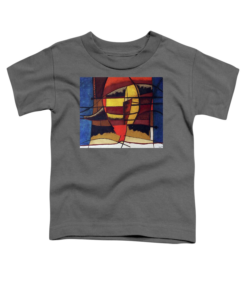 Soweto Fine Art Toddler T-Shirt featuring the painting Modern Man by Michael Nene