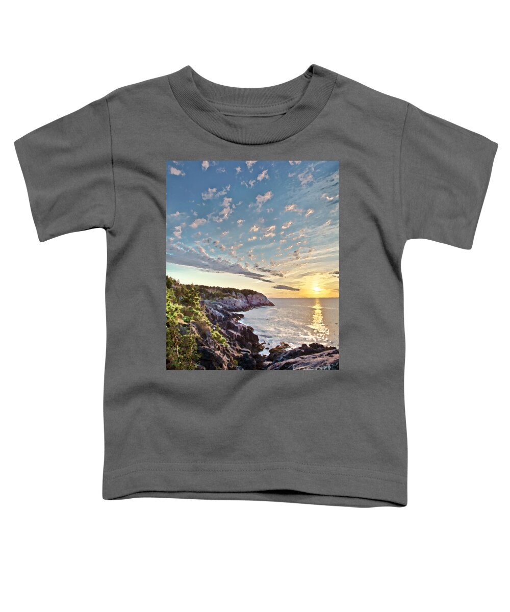 Monhegan Island Toddler T-Shirt featuring the photograph Monhegan East Shore by Tom Cameron