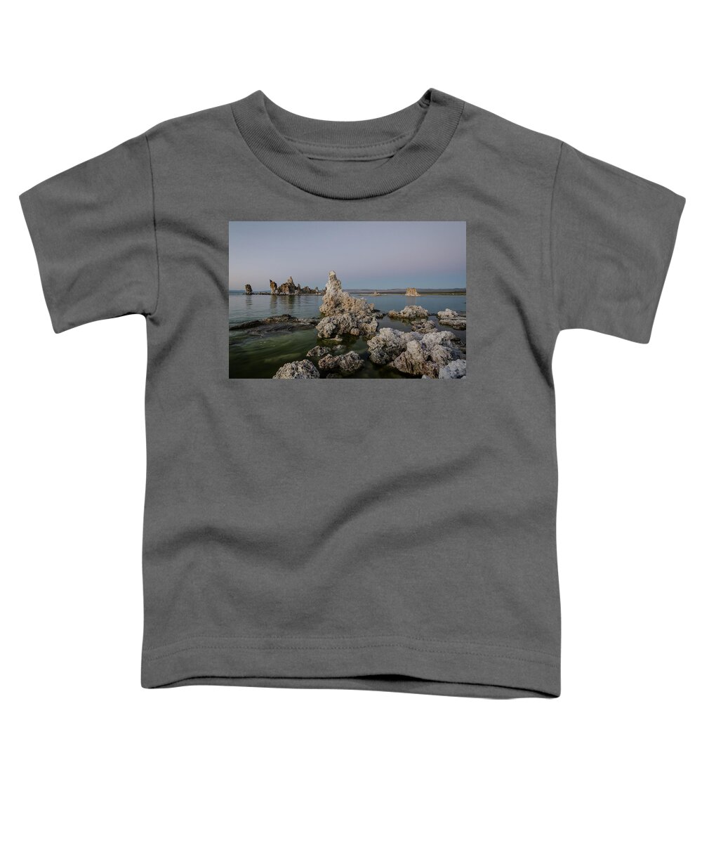 Desert Toddler T-Shirt featuring the photograph Mono Lake at Dusk by Margaret Pitcher