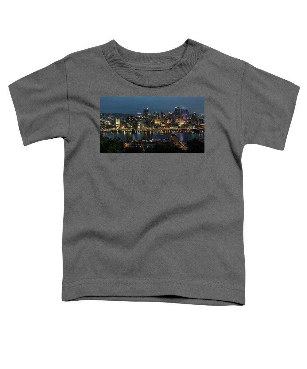 Cityscapes Toddler T-Shirt featuring the photograph Monongahela View 0508 by Ginger Stein