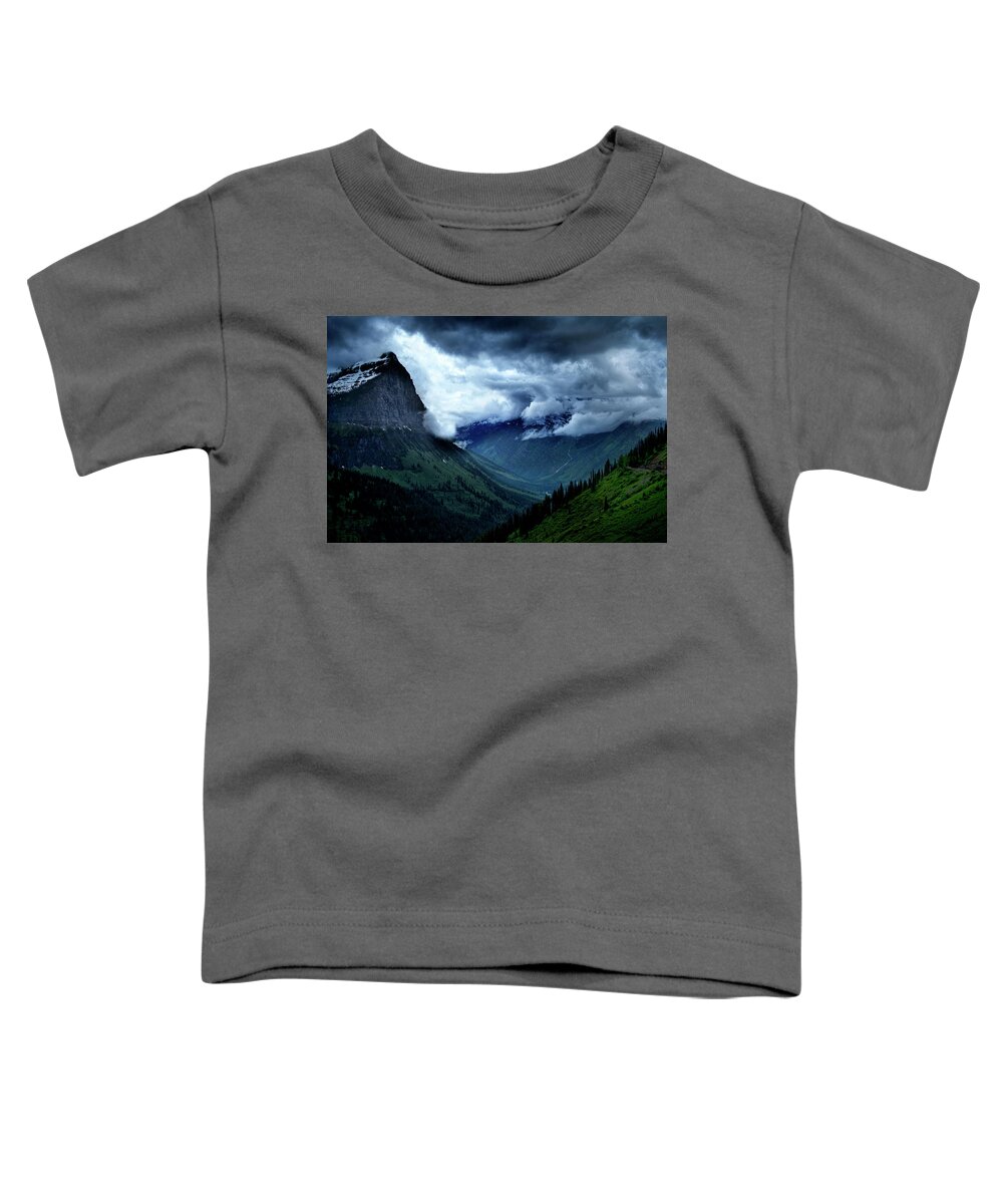 Mountains Toddler T-Shirt featuring the photograph Montana Mountain Vista by David Chasey