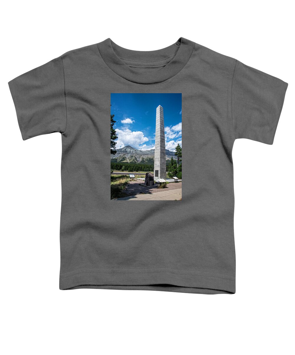 Marias Pass Toddler T-Shirt featuring the photograph Monument at Marias Pass by Mick Anderson