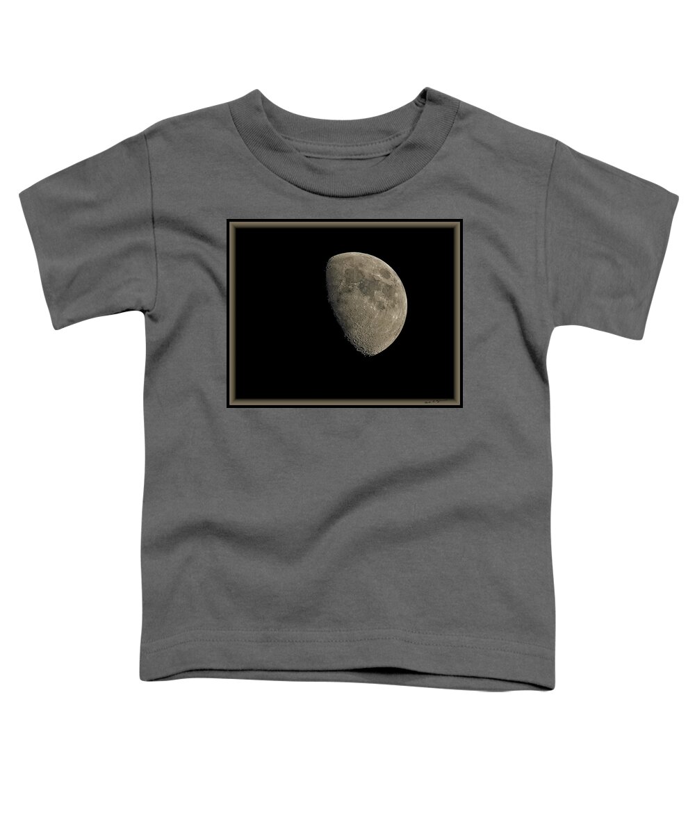 Myhaver Photography Toddler T-Shirt featuring the photograph Moon 67 Percent fr24 by Mark Myhaver