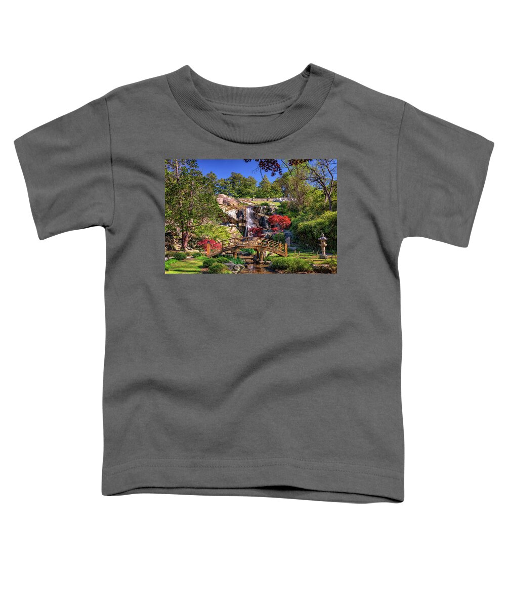 Bridge Toddler T-Shirt featuring the photograph Moon Bridge and Maymont Falls by Rick Berk