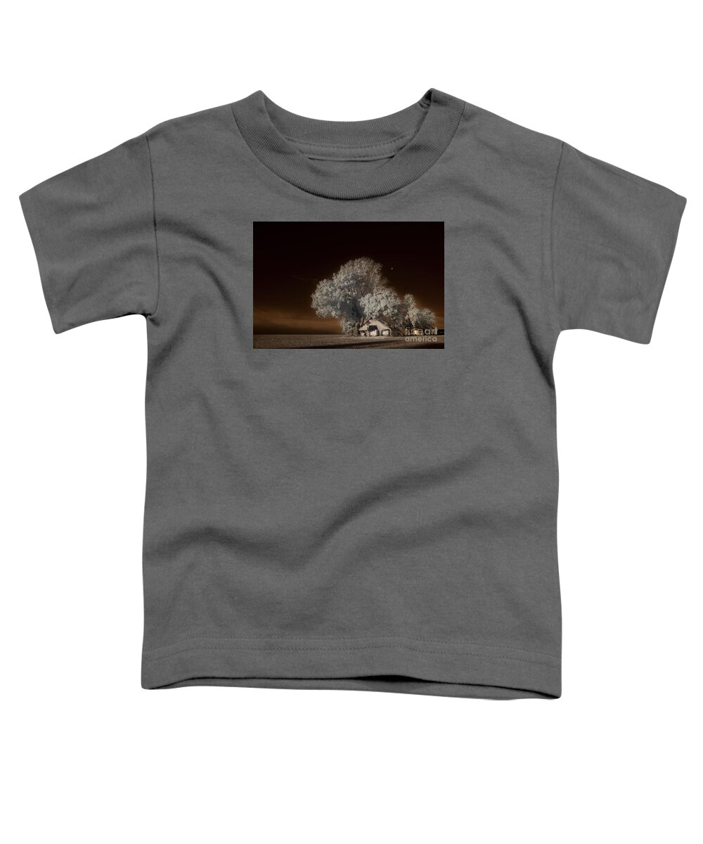 Moonrise Over The Bottoms Toddler T-Shirt featuring the digital art Moonrise Over the Bottoms, October by William Fields