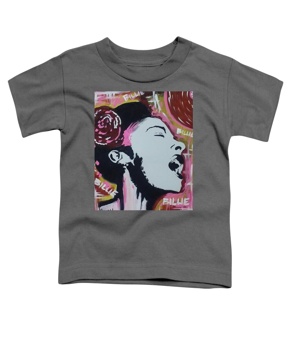 Jazz Toddler T-Shirt featuring the painting Moore Holidays by Antonio Moore