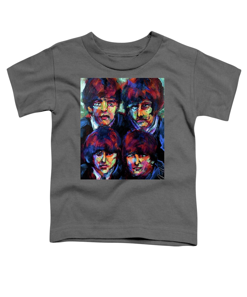 Painting Toddler T-Shirt featuring the painting Mop Tops by Les Leffingwell