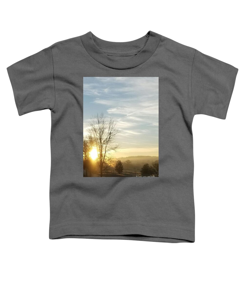 Morning Glory Toddler T-Shirt featuring the photograph Morning Glory by Maria Urso