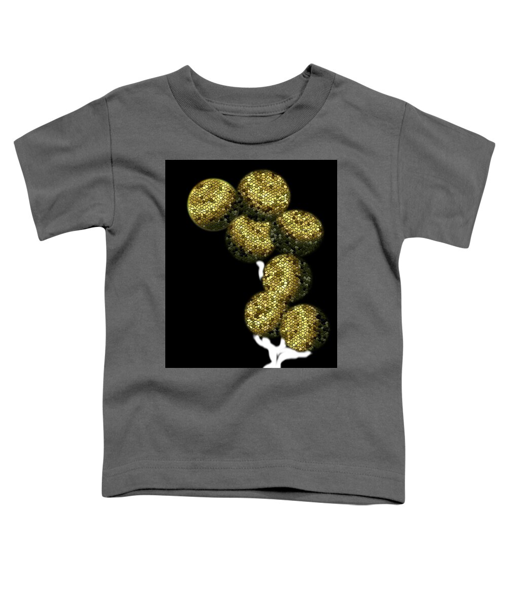 Tree Toddler T-Shirt featuring the digital art Mosaic Tree #5 by Carol Crisafi