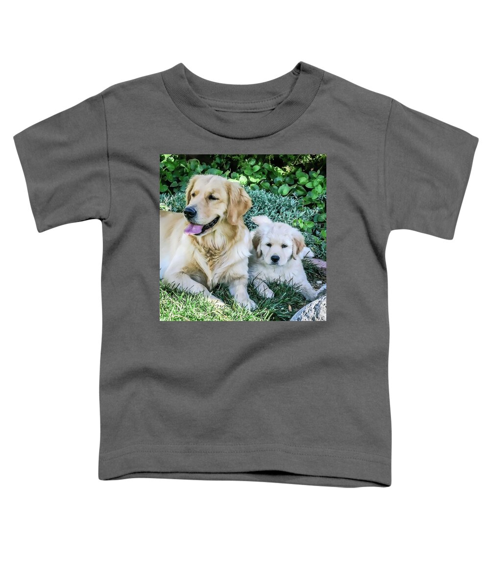 Pup Toddler T-Shirt featuring the photograph Mother and pup by Jennifer Grossnickle
