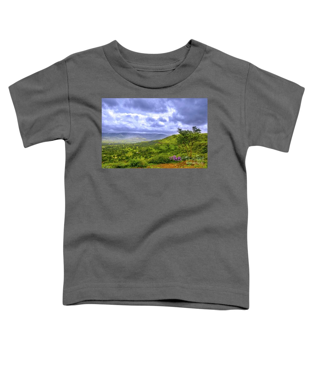 Landscape Toddler T-Shirt featuring the photograph Mountain View by Charuhas Images