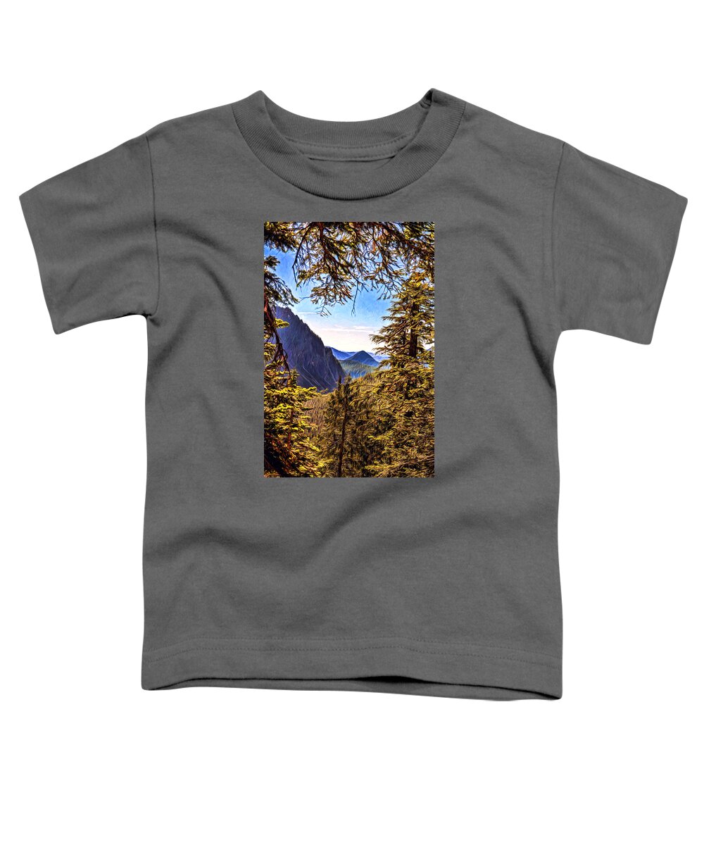 Mountain Toddler T-Shirt featuring the photograph Mountain Views by Anthony Baatz