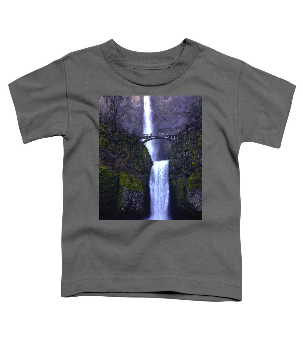 Multnomah Toddler T-Shirt featuring the photograph Multnomah Falls by Brian Eberly