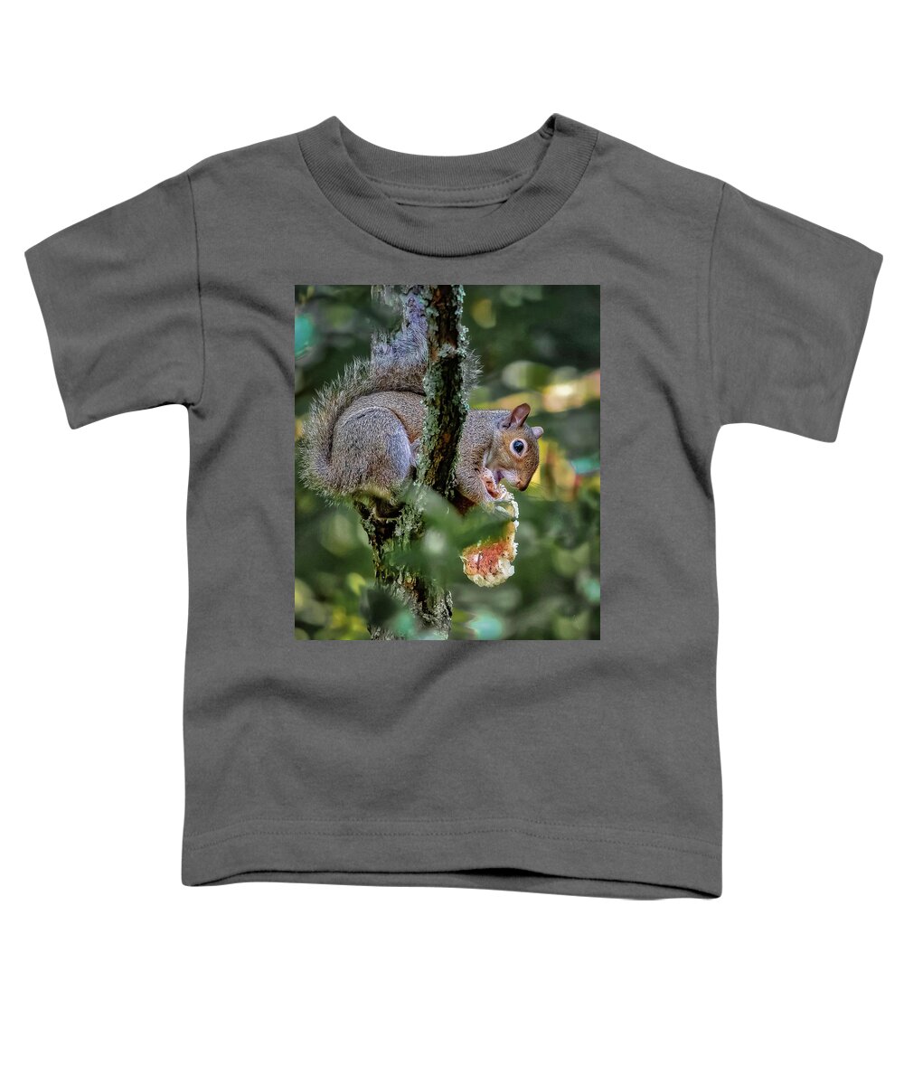 Mushroom Toddler T-Shirt featuring the photograph Mushroom Treat by Norman Peay