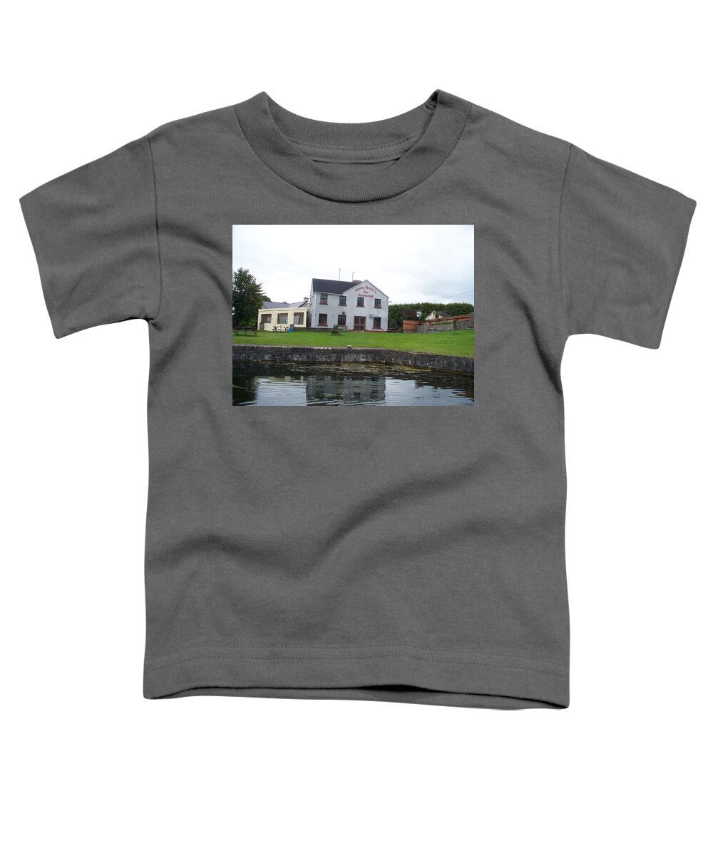 Nanny Toddler T-Shirt featuring the photograph Nanny Quinn's Pub and Restaurant Ireland by Kenlynn Schroeder