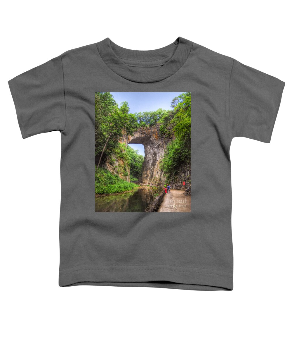 Natural Bridge Toddler T-Shirt featuring the photograph Natural Bridge - Virginia Landmark by Kerri Farley