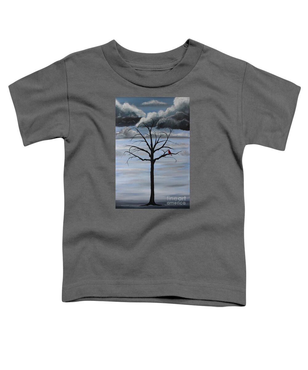 Tree Toddler T-Shirt featuring the painting Nature's Power by Stacey Zimmerman