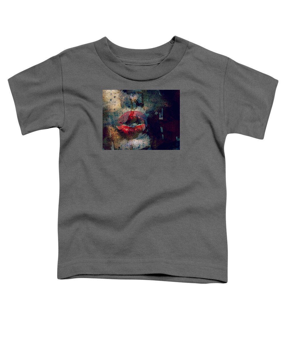 Lips Toddler T-Shirt featuring the painting Never Had A Dream Come True by Paul Lovering
