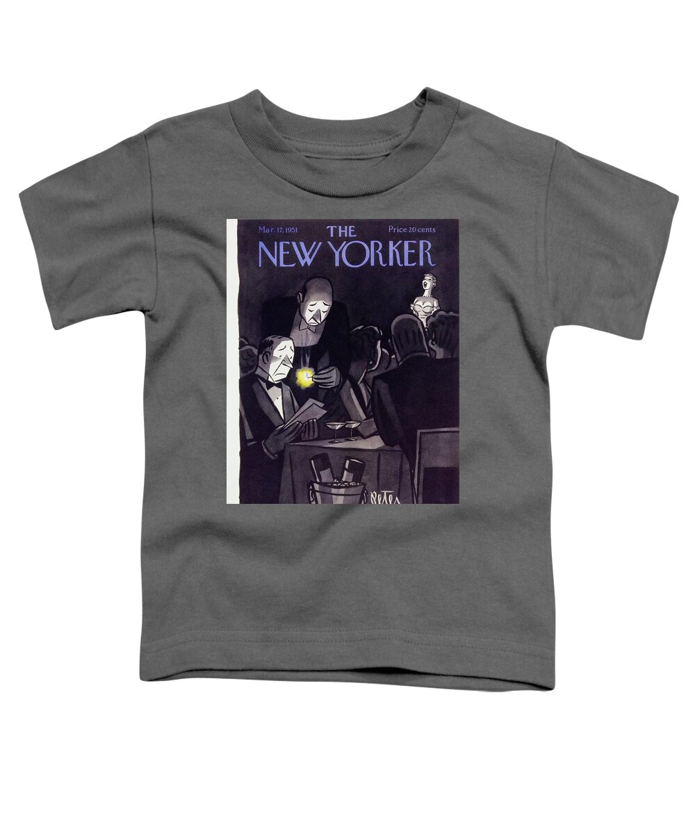 Illustration Toddler T-Shirt featuring the painting New Yorker March 17 1951 by Peter Arno