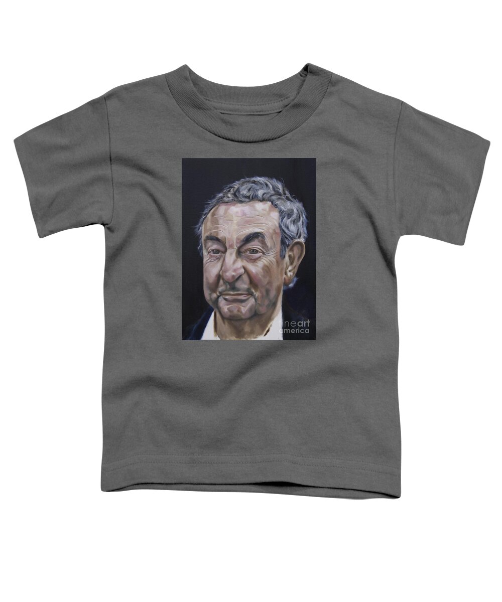 Nick Mason Toddler T-Shirt featuring the painting Nick Mason by James Lavott