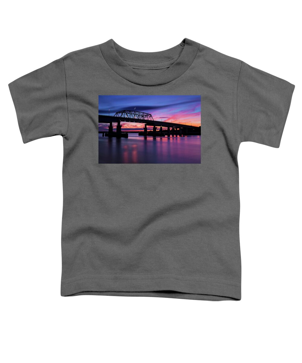 Secaucus Toddler T-Shirt featuring the photograph NJ Meadowlands Sunset by Susan Candelario
