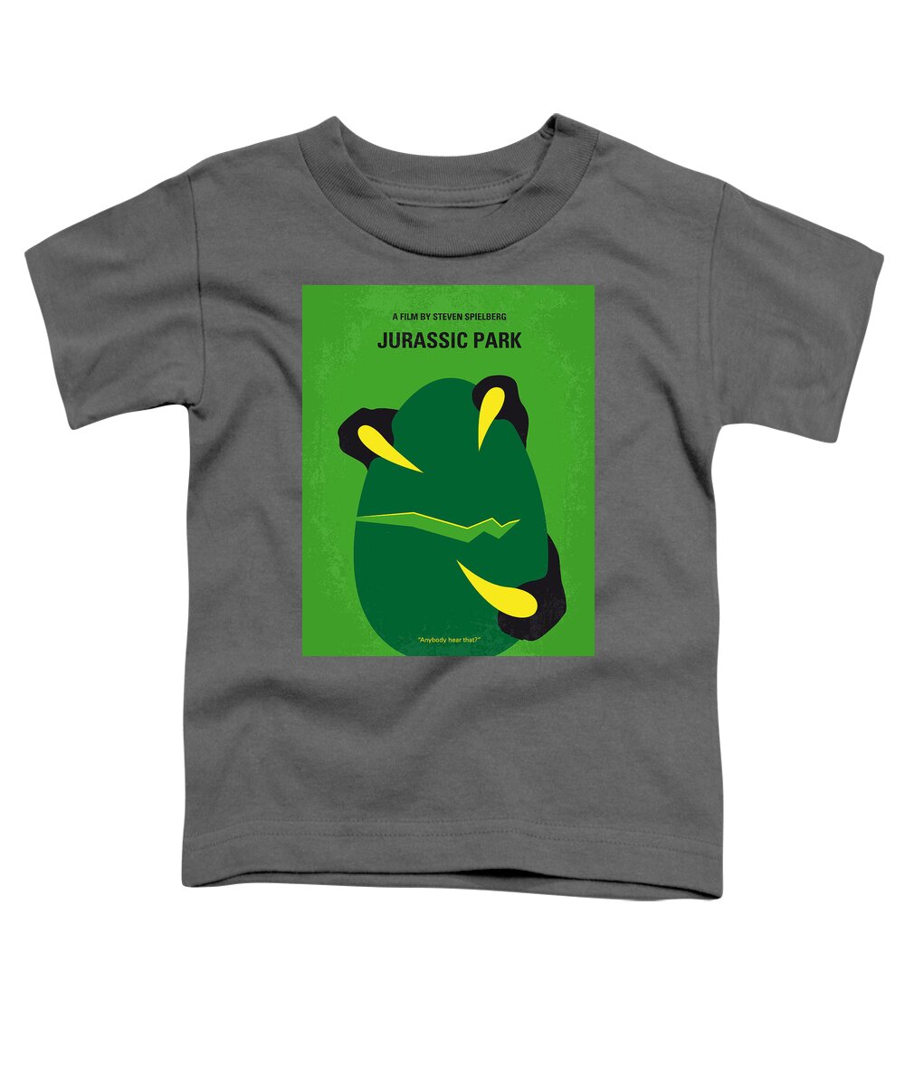 Jurassic Park Toddler T-Shirt featuring the digital art No047 My Jurassic Park minimal movie poster by Chungkong Art
