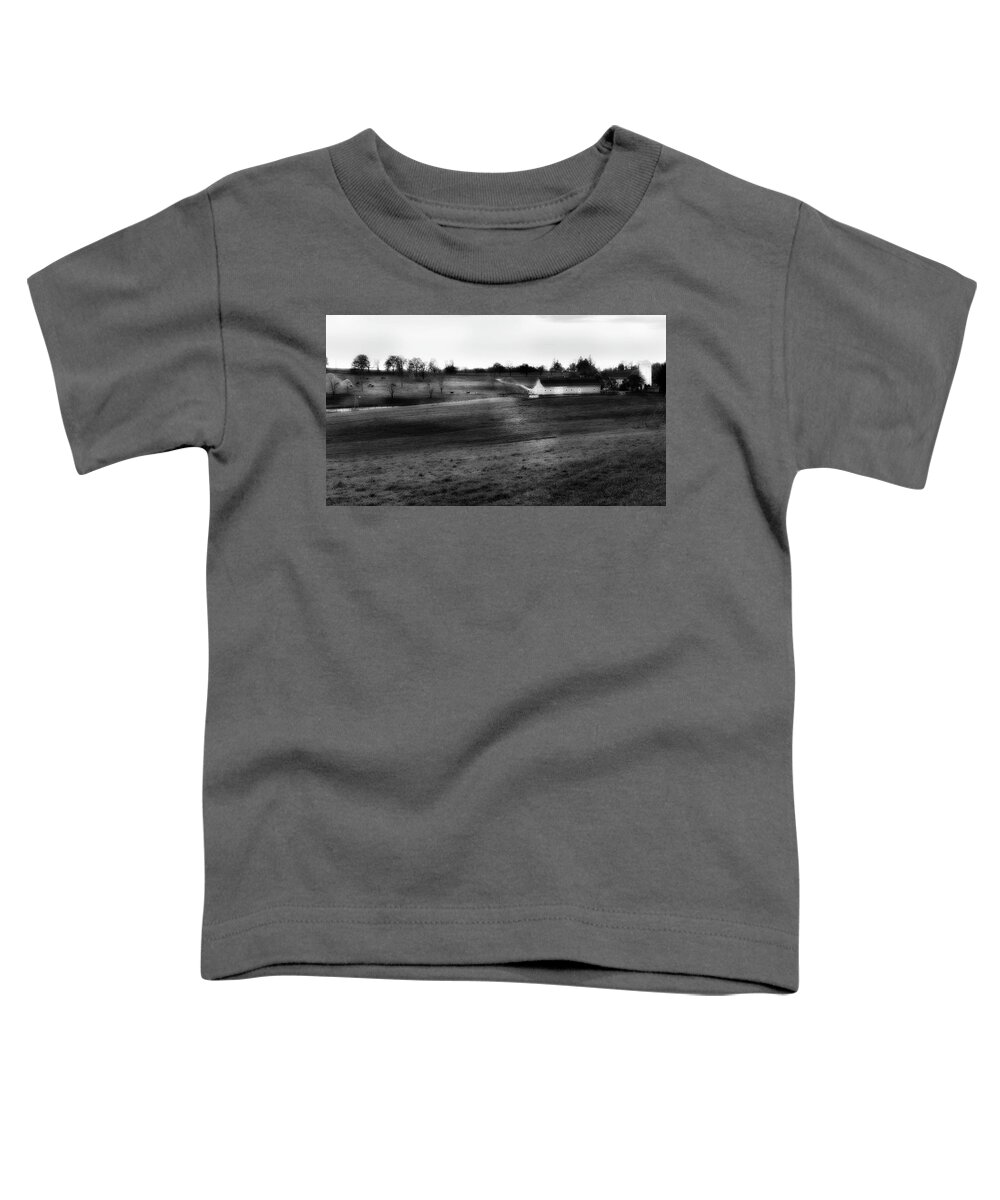 Black And White Farms Toddler T-Shirt featuring the photograph Northfield 2016 by Bill Wakeley