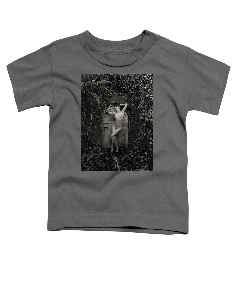 Nude Toddler T-Shirt featuring the photograph Nude woman and doorway by Clayton Bastiani