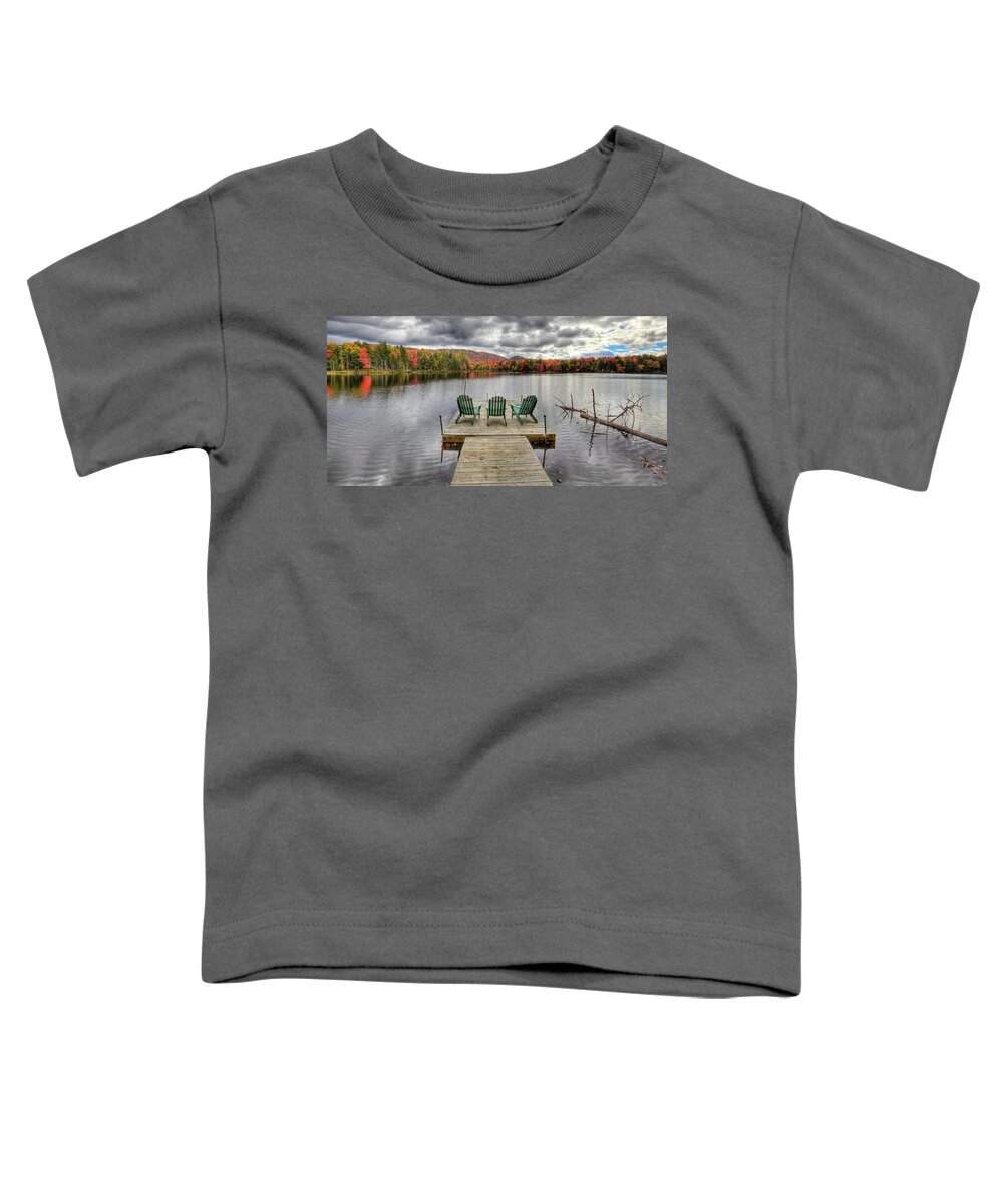 October On West Lake Toddler T-Shirt featuring the photograph October on West Lake by David Patterson