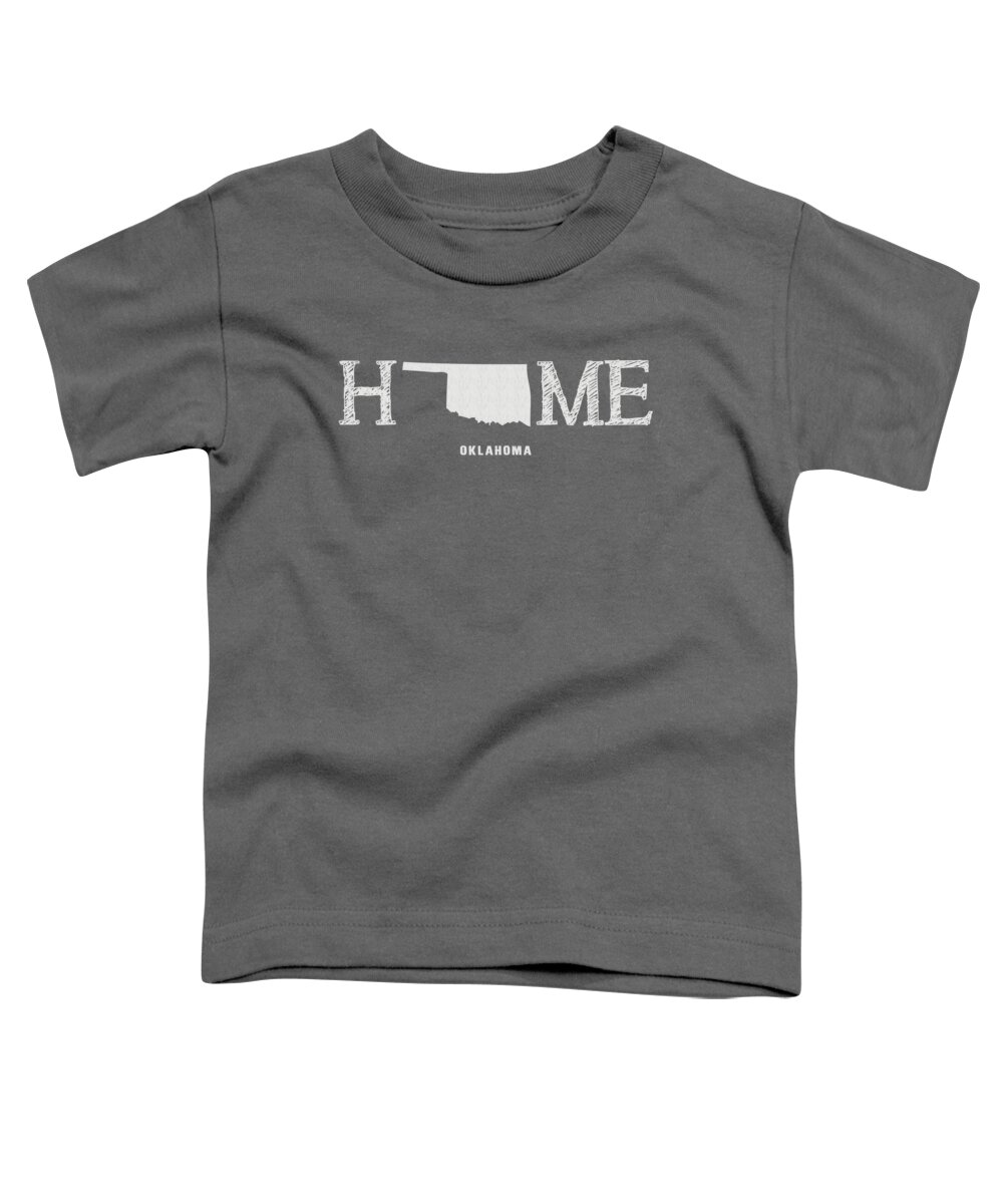 Oklahoma Toddler T-Shirt featuring the mixed media OK Home by Nancy Ingersoll