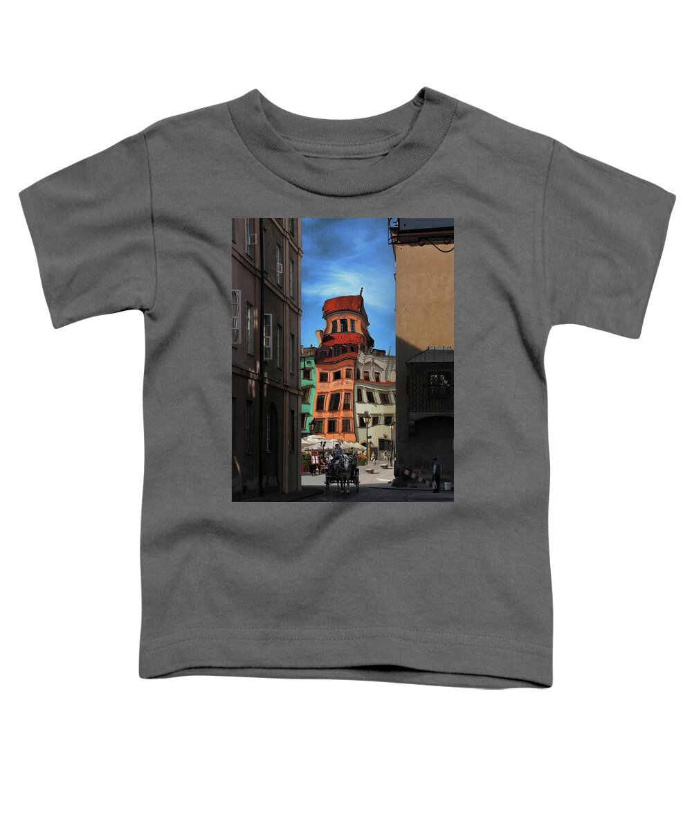Old Town Toddler T-Shirt featuring the photograph Old Town in Warsaw #14 by Aleksander Rotner