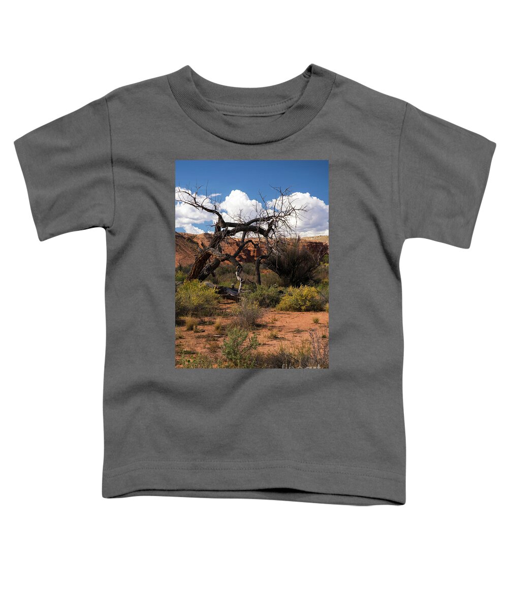 Tree Toddler T-Shirt featuring the photograph Old Tree in Capital Reef National Park by Cindy Murphy - NightVisions
