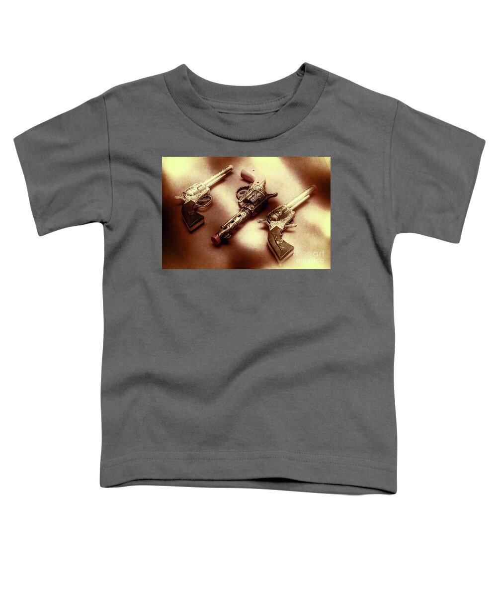 Wild West Toddler T-Shirt featuring the photograph Old western at play by Jorgo Photography