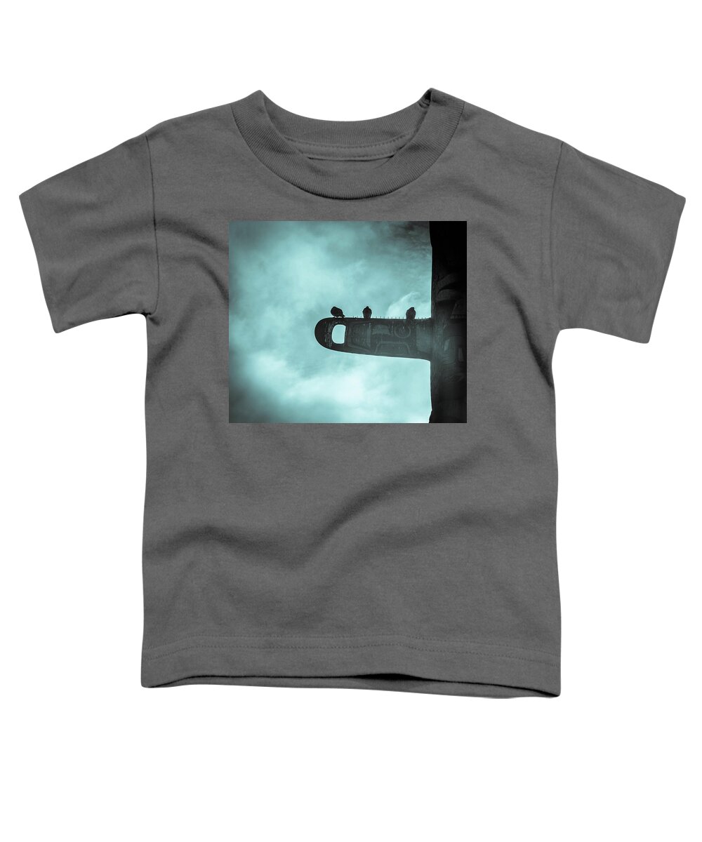 Seattle Toddler T-Shirt featuring the photograph Ominously Seatlle by D Justin Johns