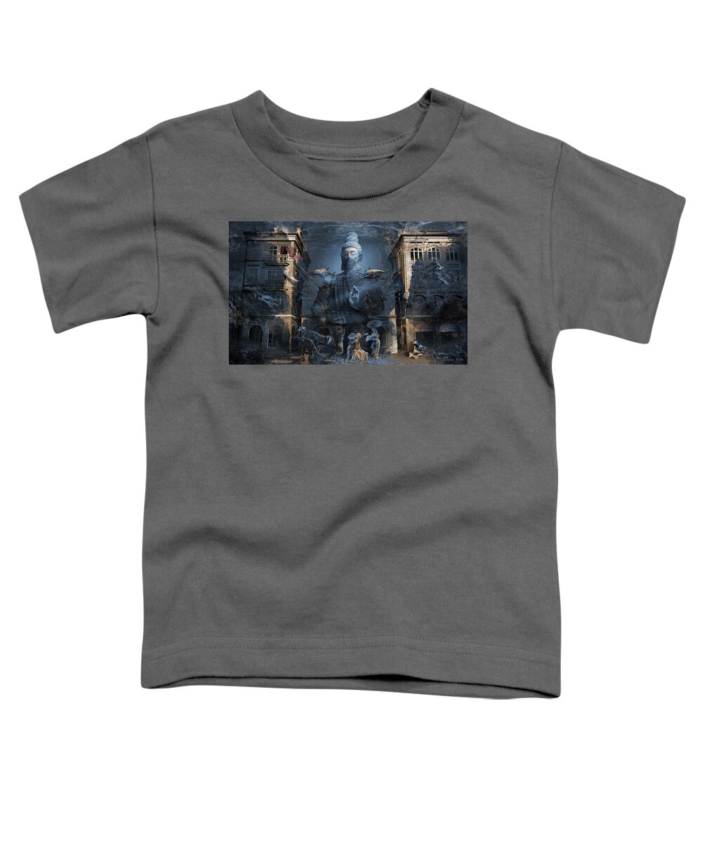 Omnipresence Toddler T-Shirt featuring the digital art Omnipresence by George Grie