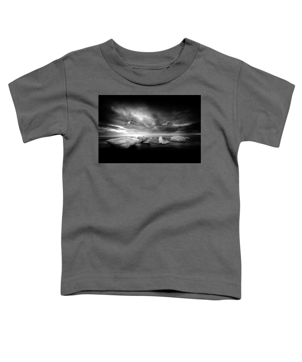 Black And White Toddler T-Shirt featuring the photograph Once It was a Light by Philippe Sainte-Laudy