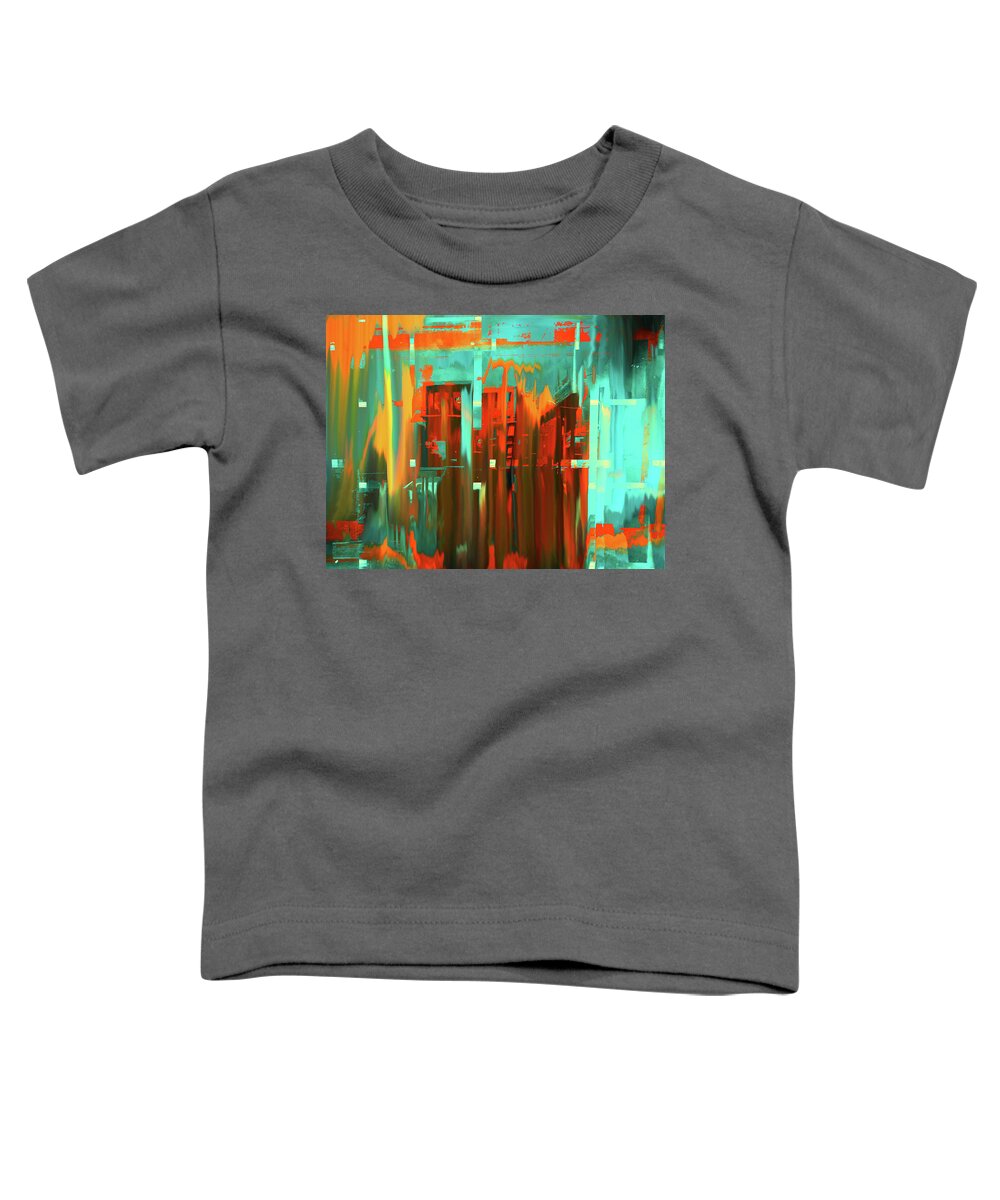 City Toddler T-Shirt featuring the photograph Orange city by Gabi Hampe