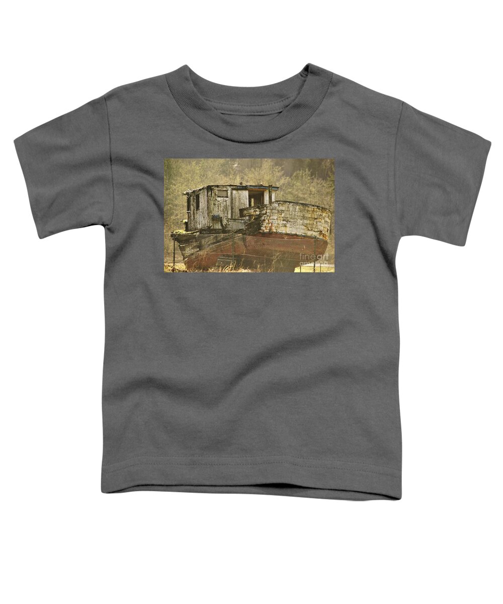 Boats Toddler T-Shirt featuring the photograph Out of Service by Merle Grenz