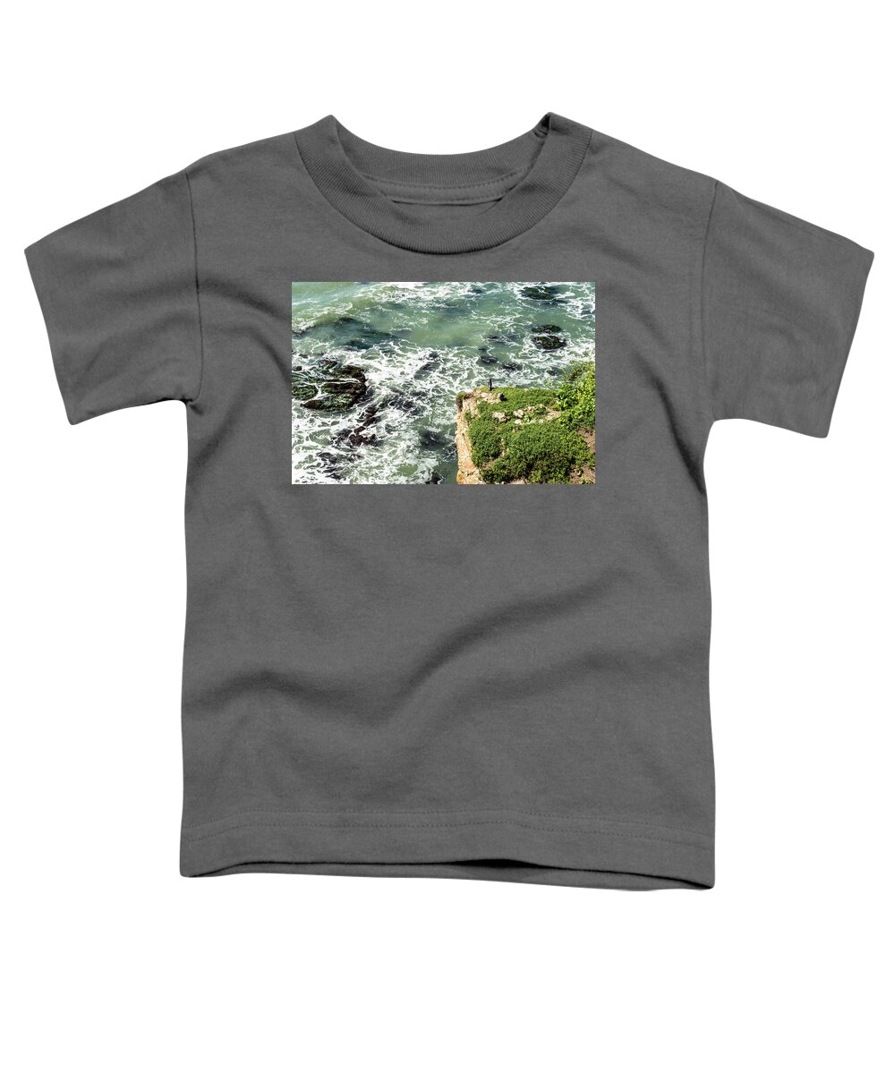 Cliff Toddler T-Shirt featuring the photograph Pacific Overlook by Paul Johnson