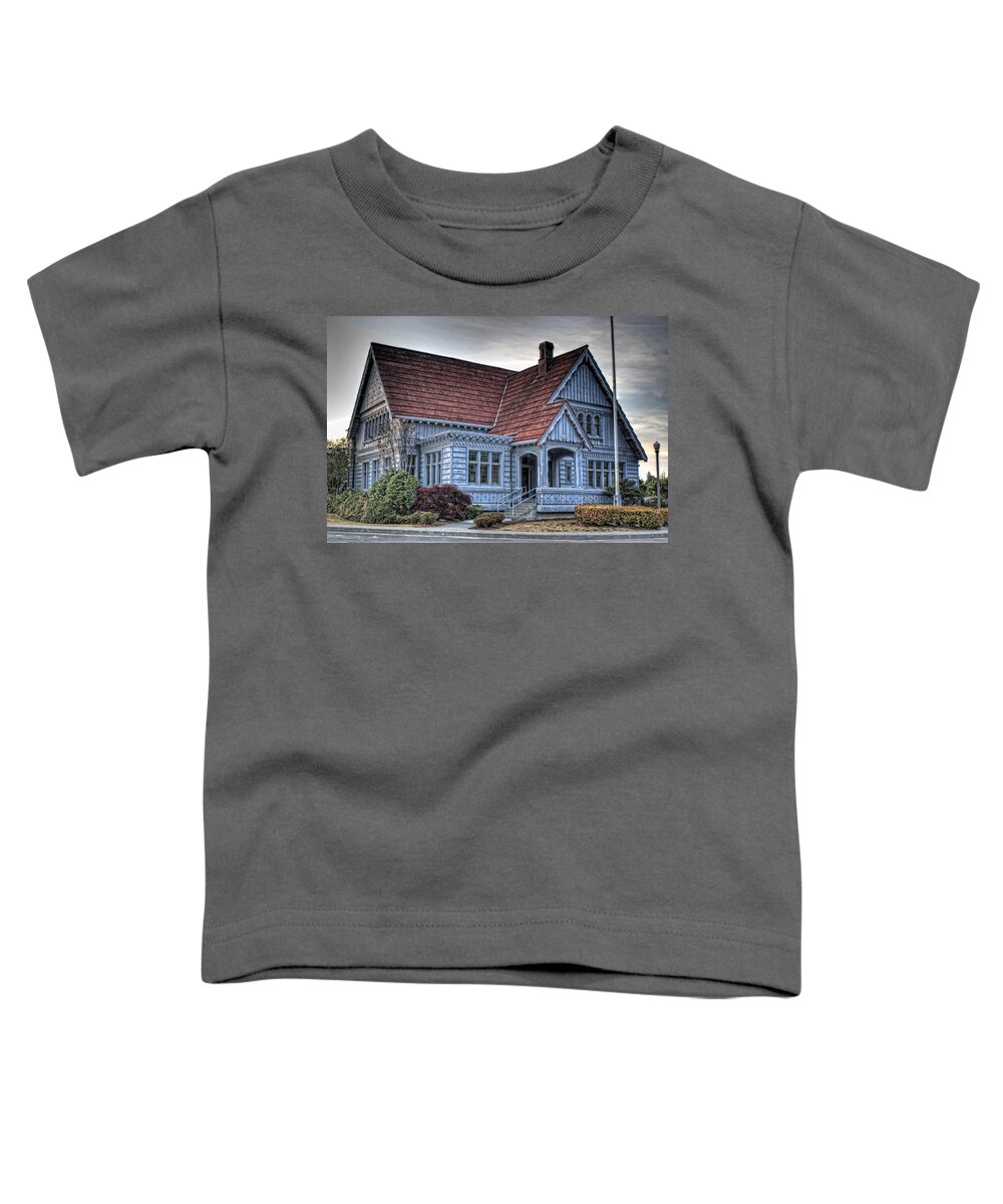 Hdr Toddler T-Shirt featuring the photograph Painted Blue House by Brad Granger