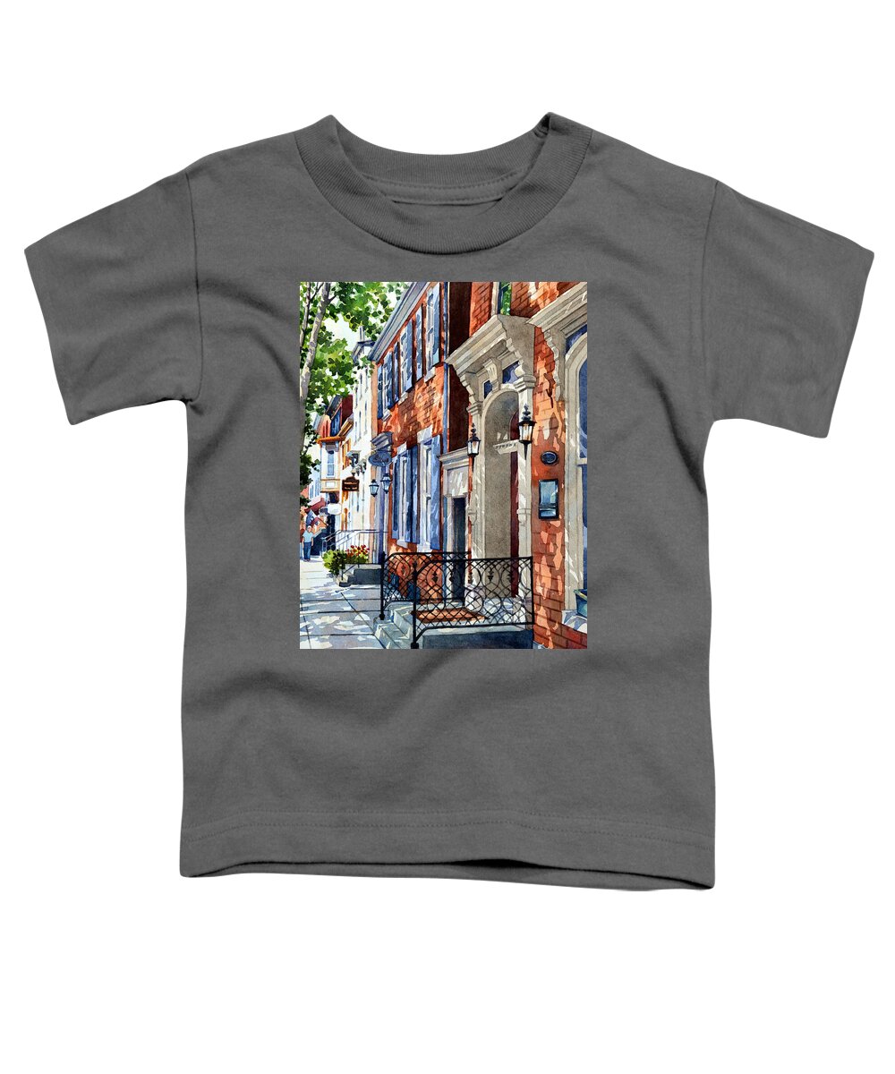 Landscape Toddler T-Shirt featuring the painting Painted Memories by Mick Williams
