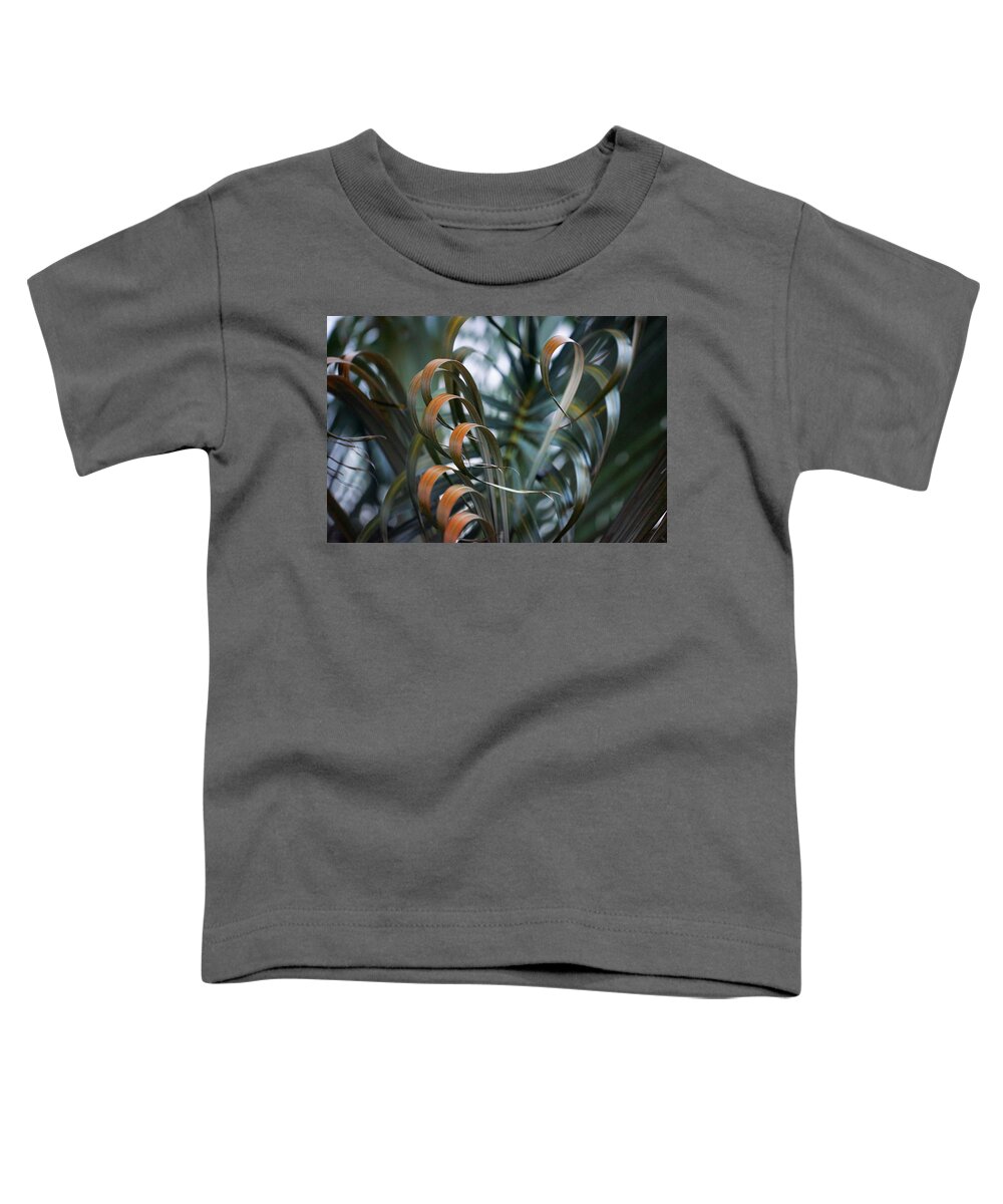 Hawaiian Island Toddler T-Shirt featuring the photograph Palm Leaves by Christopher Johnson