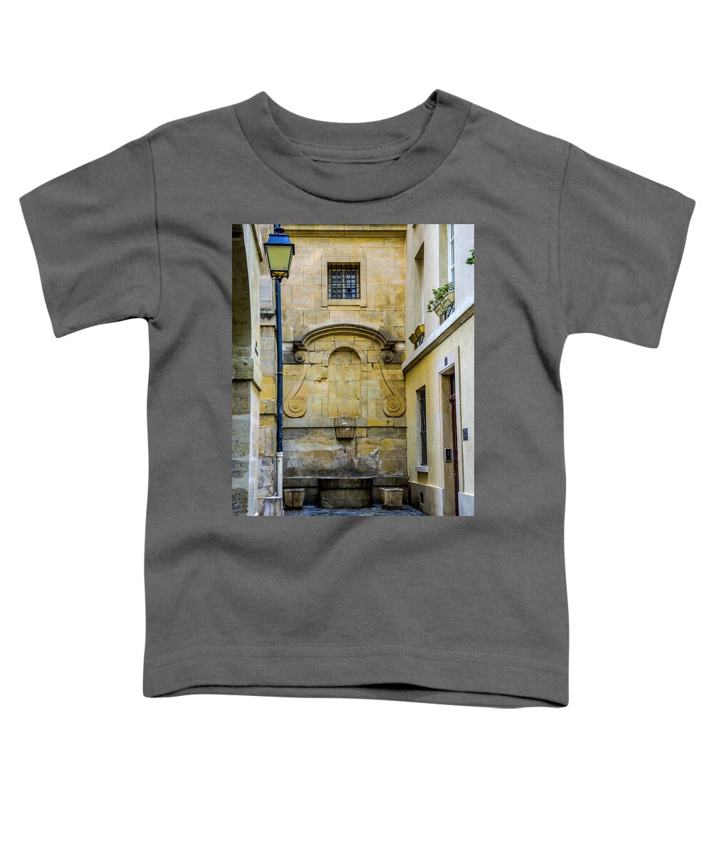 Paris Toddler T-Shirt featuring the photograph Paris Corner Le Marais by Sally Ross